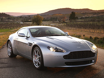 Nature, Aston Martin, Cars, Front View, Style, 2005, Silver, V8, Vantage HD wallpaper