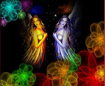 Colorful Fairy, abstract, collages HD wallpaper