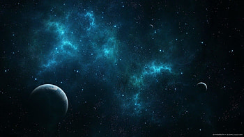 Deep Blue Space HD wallpaper