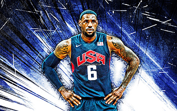 LeBron James, USA, nike, united states HD wallpaper