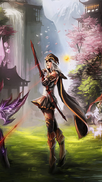 Ashe - League Of Legends, video game, League Of Legends HD phone wallpaper