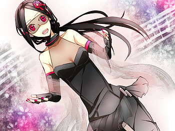 Vy1, singing, music, anime, brown hair, vocaloid, female HD wallpaper