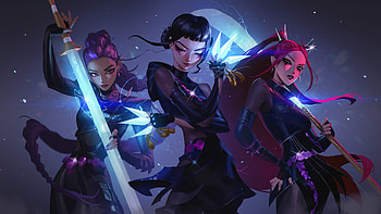 KPop Demon Hunters: Epic Battle, KPop Demon Hunters, Rumi (KPop Demon Hunters), Zoey (KPop Demon Hunters), Mira (KPop Demon Hunters) HD wallpaper