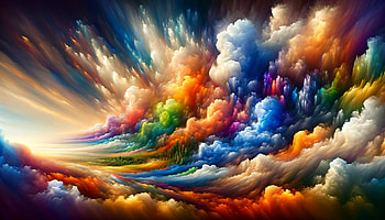 Colorful Spectrum Clouds, color spectrum, cloud, colorful, sky, Abstract HD wallpaper