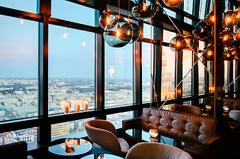 panorama sky bar, bars clubs, warsaw HD wallpaper