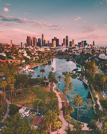Echo park los engeles, cloud, sky HD phone wallpaper