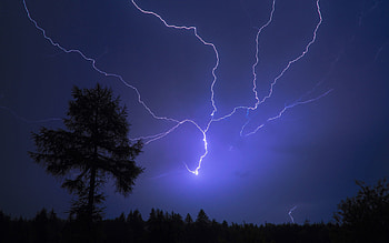 Flash, lightning, strike, lit up HD wallpaper