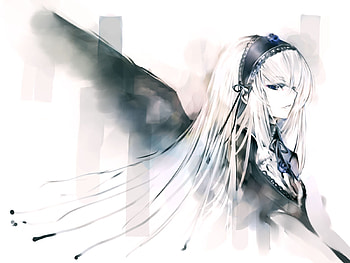 of suigintou, suigintou, anime, living doll, rozen maiden HD wallpaper