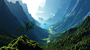 Mountain Valley Backgrounds HD wallpaper