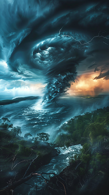 Majestic Hurricane Storm HD phone wallpaper