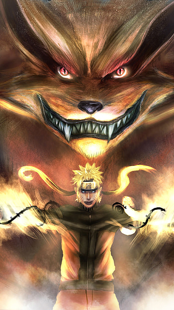 Kyuubi Nine Tails, Naruto 9 tails, Anime power, Legendary HD phone wallpaper