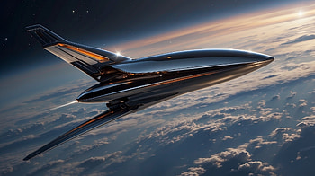 Futuristic Aircraft, aircraft, spaceship, space, universe HD wallpaper