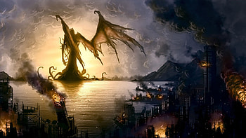 Fantasy - Cthulhu Dark Demon City HD wallpaper