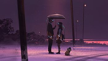 Meeting Up In Vr World, love, couple, street, lights, artist, artwork, digital-art, artstation HD wallpaper