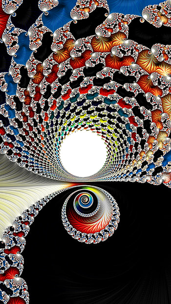 Trippy Psychedelic Trance Fractal, trance, trippy, psychedelic, colors, Abstract, fractal HD phone wallpaper