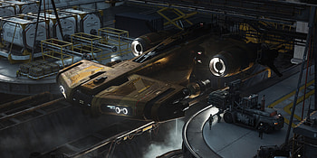 Sci-Fi Spaceship Docking Bay, Sci Fi, spaceship HD wallpaper
