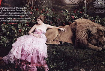 Beauty and the Beast, drew barrymore, vogue, beast, actress, beauty HD wallpaper