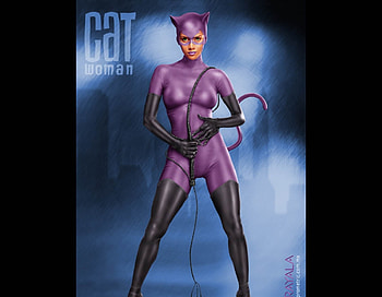 Hally Berry as Catwoman, berry, catwoman, actress, hally HD wallpaper