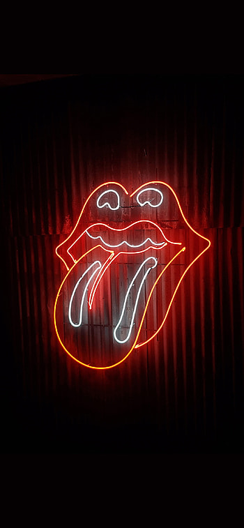 Neon mouth, Neon sign, Cool vibes HD phone wallpaper