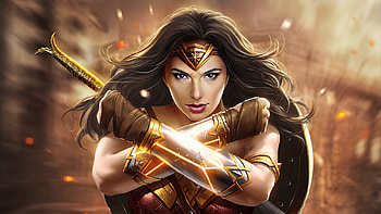 Wonder Woman Newart 2019, wonder-woman, superheroes, artist, artwork, digital-art, deviantart HD wallpaper