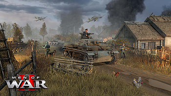 Men of War II Dynamic Battle Scene, video game, Men of War II HD wallpaper