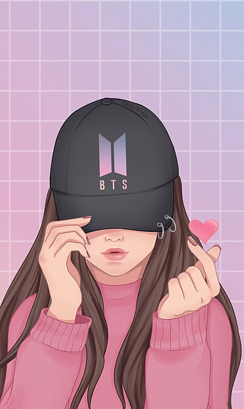 Army girl bts, pink, pink purple HD phone wallpaper