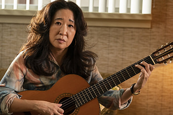 The Sympathizer: Serenade Moment, TV Show, The Sympathizer, Sandra Oh, guitar HD wallpaper