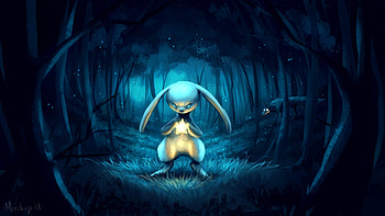 Art, Stars, Dark, Forest, Hare, Fairy, Fabulous HD wallpaper