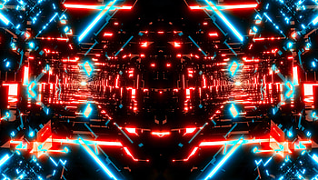 Abstract, Bright, Fractal, Neon HD wallpaper