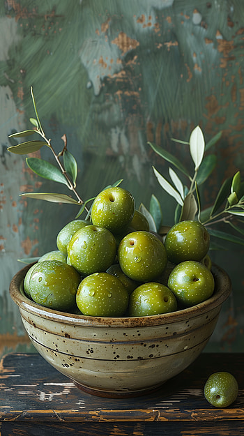 Fresh Green Olives HD phone wallpaper