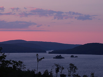 Pink Sunset At Kamaniskeg Lake , Canada, graphy, Sunset, Canada, Kamaniskeg Lake, Lake, Nature, Sky HD wallpaper