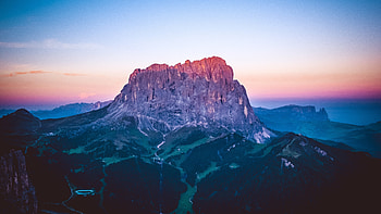 Mountain's peak, rocks, south Tyrol, Italy, nature HD wallpaper