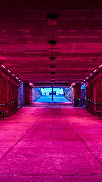 Red Light, Underground, Neon Background HD phone wallpaper