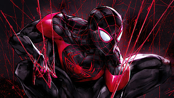Marvels Miles Morales Spider Man, spiderman, superheroes, artwork, digital-art, artist, artstation HD wallpaper