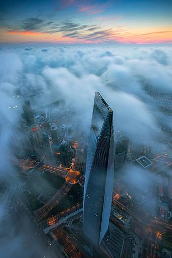 Shanghai World Financial Center, Mobile , Portable , On-the-go backgrounds HD phone wallpaper