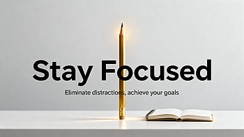 Stay Focused — Motivational, motivational, pencil, notebook HD wallpaper