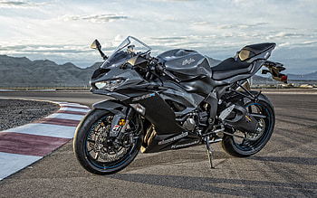 Kawasaki Ninja ZX, Auto racing, Black sport bike, Japanese motorcycles HD wallpaper