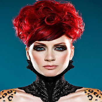 TRUE RED.., red, eyes, face, blood, wild, hair, woman, beauty HD wallpaper