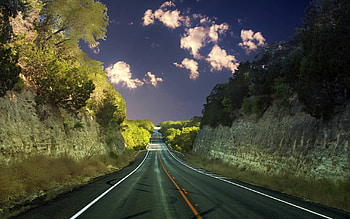 Sun Road, road, sun, go, perfect road HD wallpaper