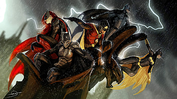 Bat Family Artwork, batman, batwoman, robin, superheroes, artwork, artist, deviantart HD wallpaper
