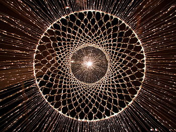 Shine, Light, Miscellanea, Miscellaneous, Lines, Original Chandelier HD wallpaper