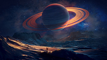 Planet, Art, Universe, Traveler, Wayfarer HD wallpaper