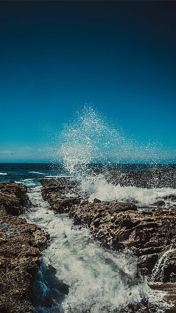 XR beach , beauty, Oceanic serenity, Nature's escape HD phone wallpaper