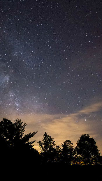 Sky Night Star Dark Mountain Cloud Shadow 6 HD phone wallpaper