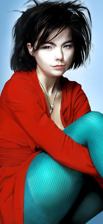 Bjork, Painting-inspired , 11 Pro, Colorful masterpiece HD phone wallpaper
