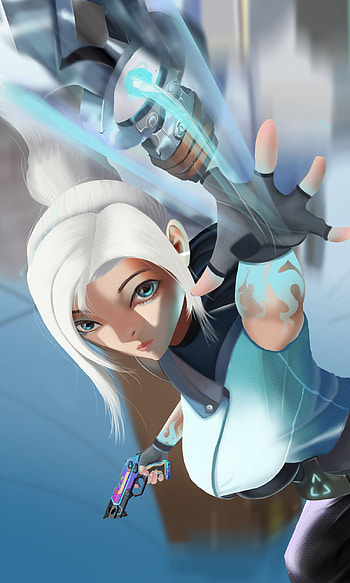 Jett - Valorant, Jett (Valorant), video game, Valorant HD phone wallpaper