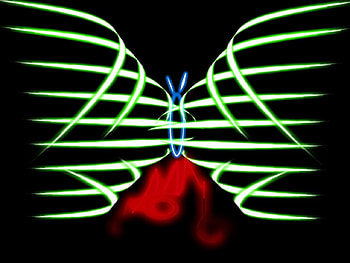 digital butterfly, digital, butterfly, colorful butterfly HD wallpaper