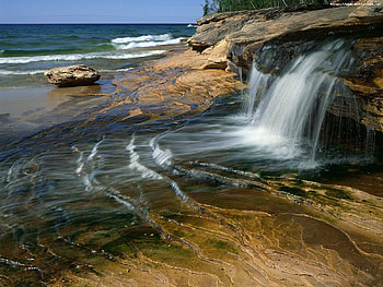 Landscape, Water, Stones, Waterfalls HD wallpaper