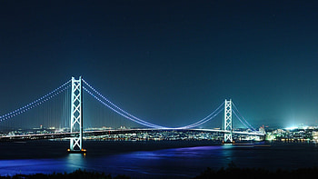 Akashi Kaikyo Bridge, Japanese background, Tumblr , background HD wallpaper