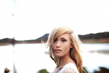 LAUREN, lips, blonde, beauty HD wallpaper